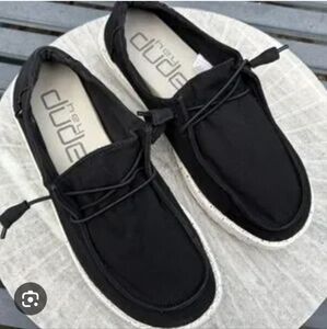 Hey Dude Womens Wendy Black Loafers Size 9